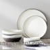 Mint Pantry Thistle Double Bowl 16 Piece Dinnerware Set, Service for 4 MNTP1045